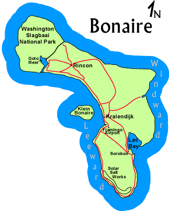 Mapa de Bonaire